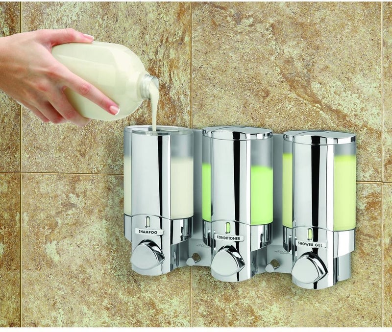 Aviva Better Living Products 76345 AVIVA Three Chamber Dispenser  Chrome - Image 3